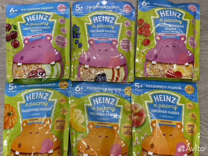 Каши молочные Heinz