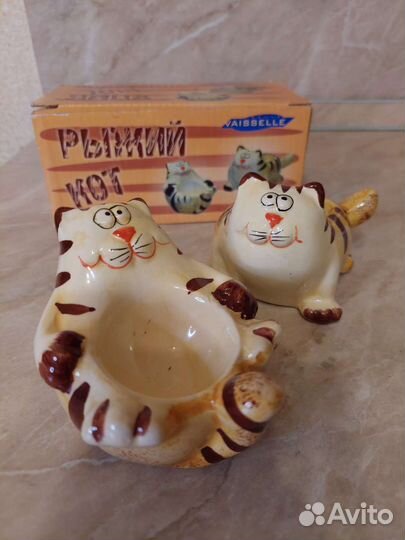 Набор подставок для яиц Рыжий кот