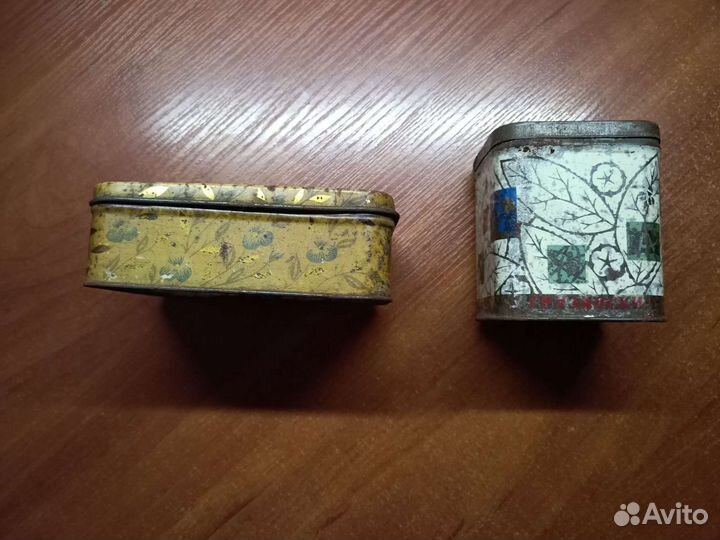 Жестяные банки чай грузинский конфеты