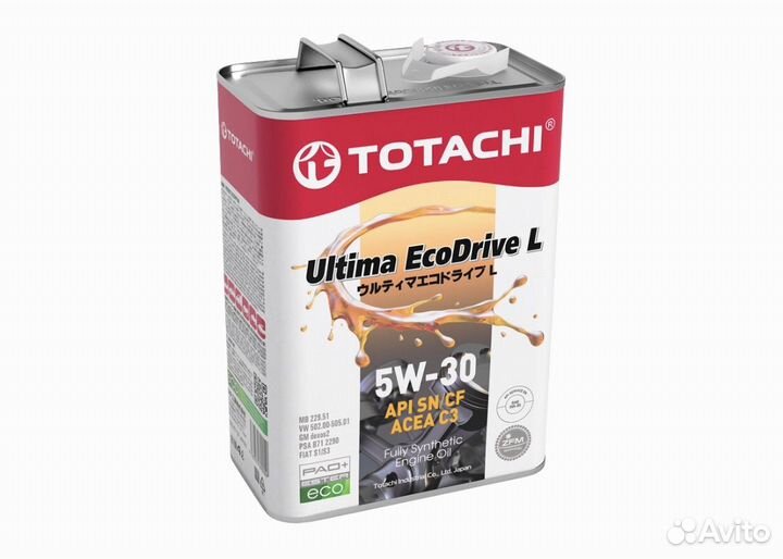 Масло моторное Totachi Ultima Ecodrive L 5W30 4л