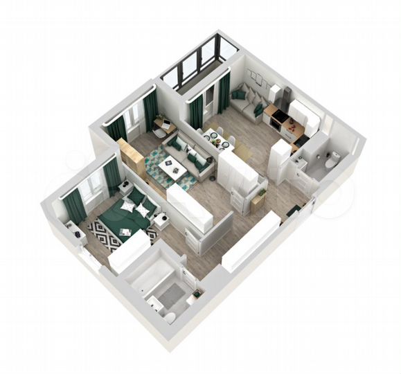 2-к. квартира, 52,2 м², 14/18 эт.