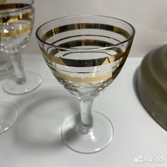 Рюмка с золотыми полосками СССР