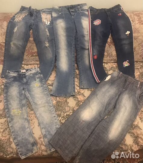 Джинсы, вещи для девочки 4-6 л, hm, GJ, acoola