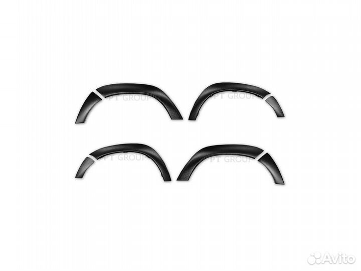 Накладки на крылья (ABS) Renault duster 2016-2020