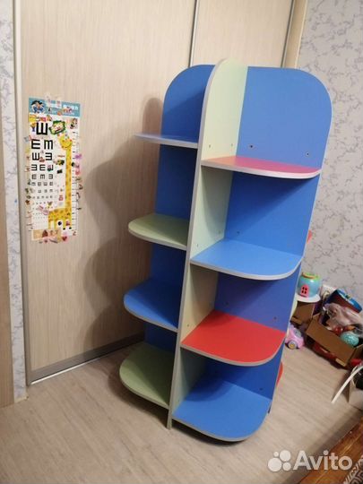 Детский Шкаф с открытыми полками в детскую комнату
