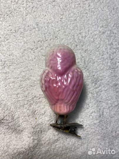 Советские елочные игрушки Сова