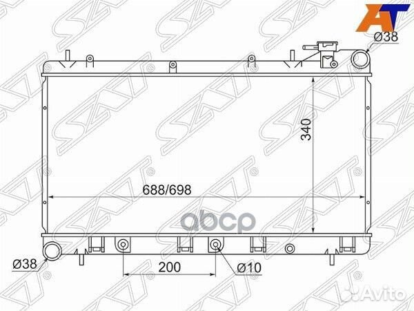 Радиатор Subaru Forester 97-02 / Impreza 92-00