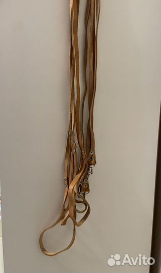 Поводок для собак 1,5 m кожа нат