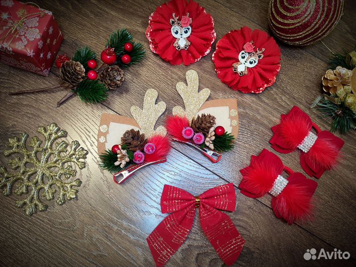 Резиночки и заколочки для волос олени