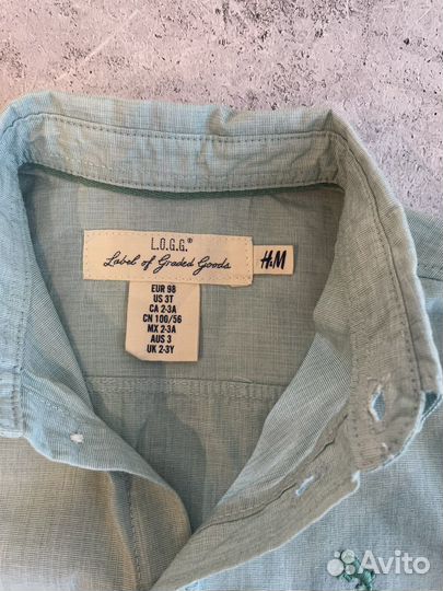 Новая рубашка H&M 98 для мальчика
