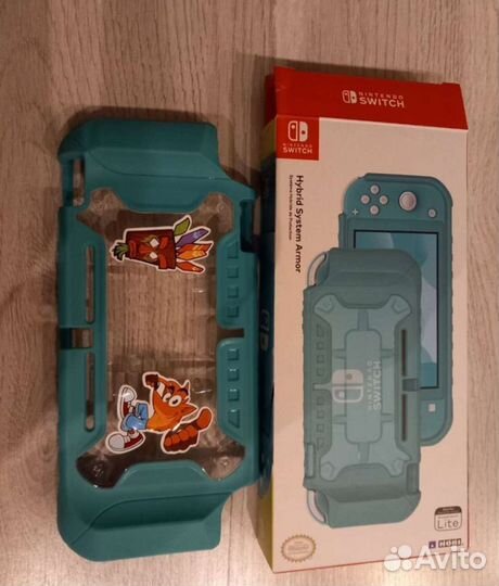 Чехол+накладки на стики nintendo switch lite