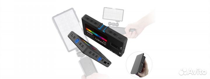 Видео свет Colbor PL8R RGB 8W, cri98, App control