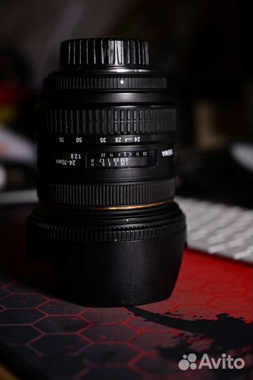 Объектив Sigma DG HSMy 24-70 f-2.8 для nikon