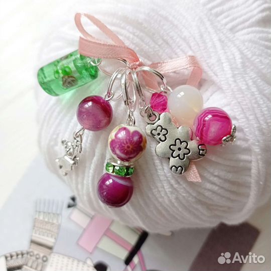 Маркеры для вязания цвета золото