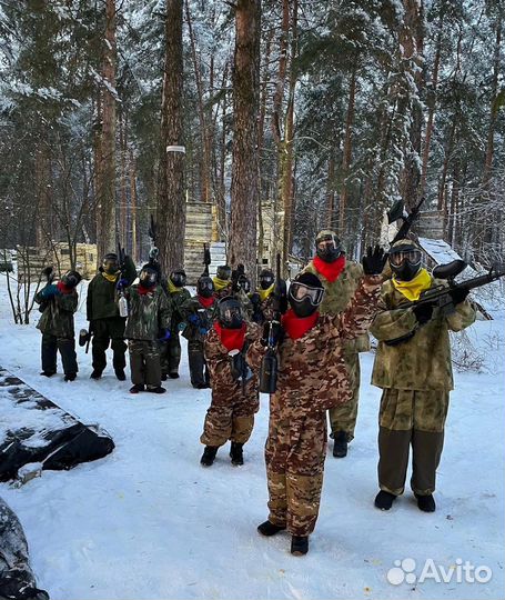 День рождения на пейнтболе