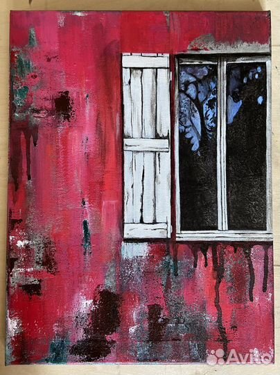 Картина акрилом на холсте