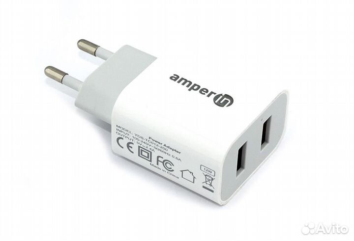 Блок питания (сетевой адаптер) 5V/2.4A 2USB (YDS-T