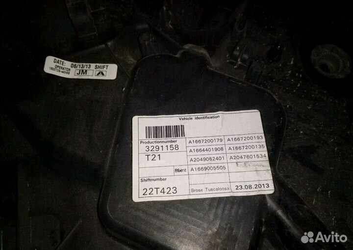 Стеклоподъёмник передний мерседес 166 А 1667200179