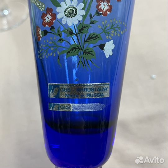 Бокалы фужеры гусь хрустальный завод (сзр)