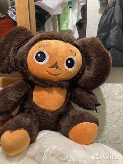 Игрушка себурашка, плюшевай красивый мишка