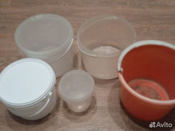 Емкости пластиковые, ведро на 5 л