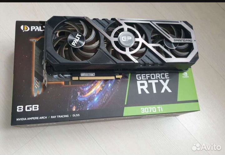 Видеокарта geforce RTX 3070TI palit gaming PRO