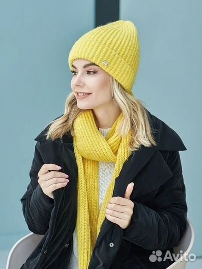 Шапка унисекс шерсть новая