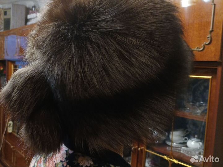 Шапка новая из чернобурки