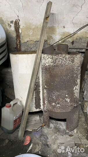 Печь для бани с баком для воды