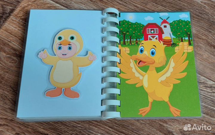 На кого похожи малыши (книжка на липучках)