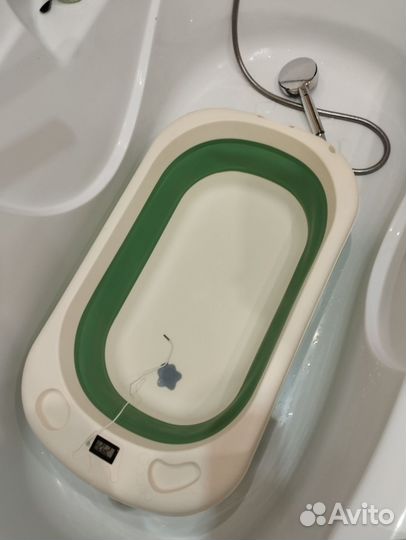 Ванночка для купания складная с термометром