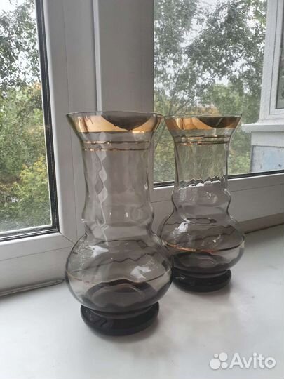 Вазы с позолотой