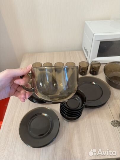 Набор столовой посуды стекло