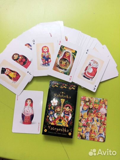 Игральные карты матрёшка
