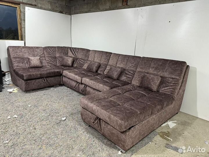 Сафари уловой диван с оттоманкой