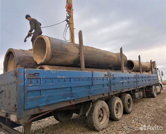 Трубы б/у бетонные армированные 700 мм