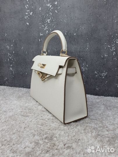 Сумка Hermes kelly mini белая