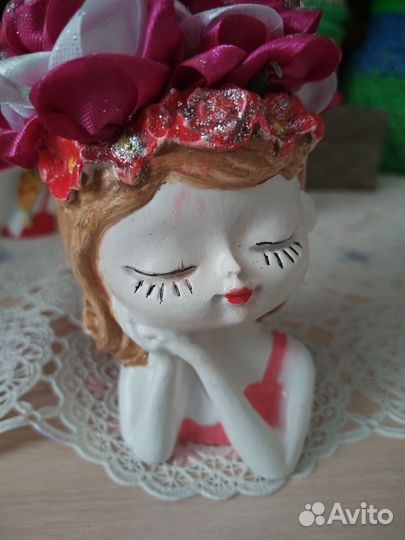 Кашпо малыш на 8 марта сувенир