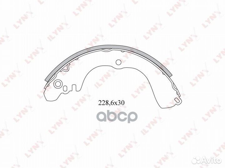 Колодки барабанные Mitsubishi Pajero/Space Wagon