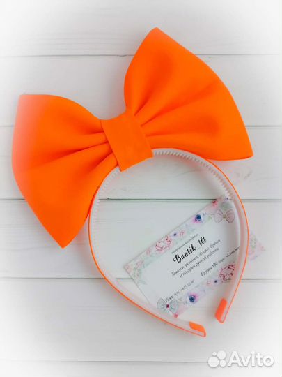 Ободок с бантиком