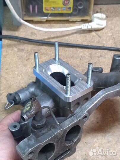 Адаптер карбюратор Солекс на двигатель Nissan A15