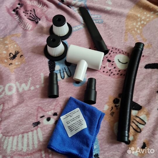 Насадки и фильтр для автомобильного пылесоса 5 шт