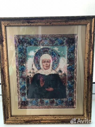 Вышивка бисером иконы святых