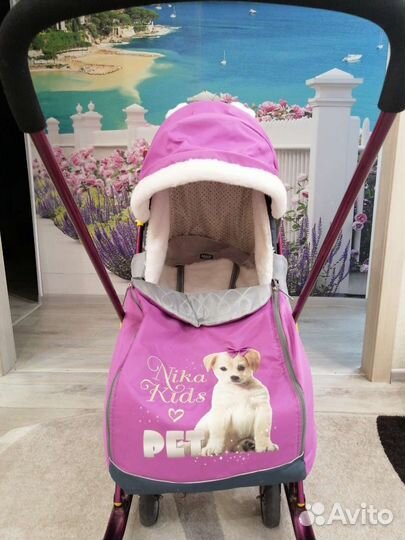 Детские санки коляска ника 7-2
