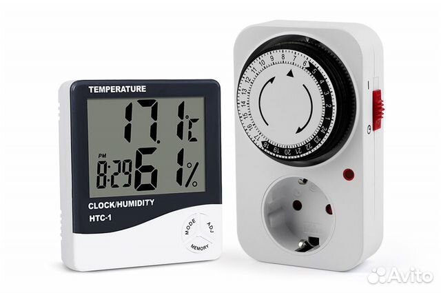 Механический таймер и Термометр/гигрометр HTC
