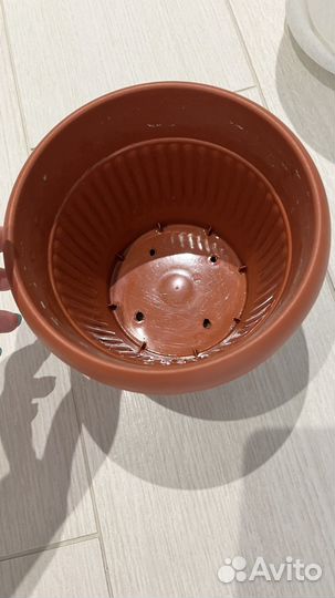 Горшки для цветов пластиковые, 9шт