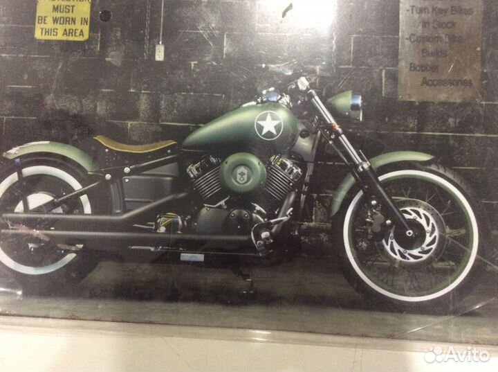 Металлическая табличка Мотоцикл