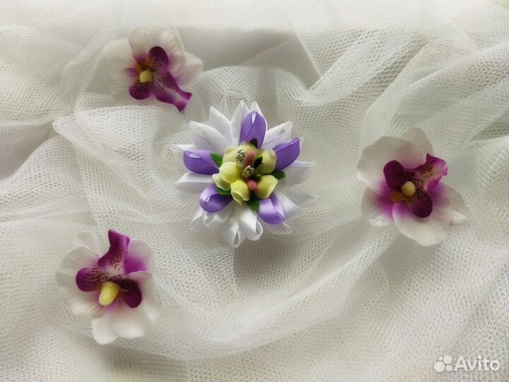 Бантики для волос на резинке