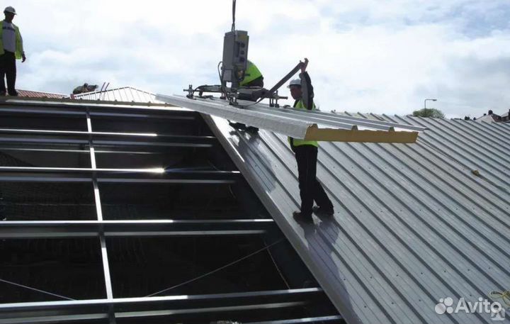 Монтаж сэндвич панелей