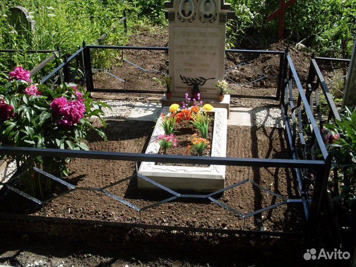 Благоустройство могил/ подсыпка/ покраска оградок